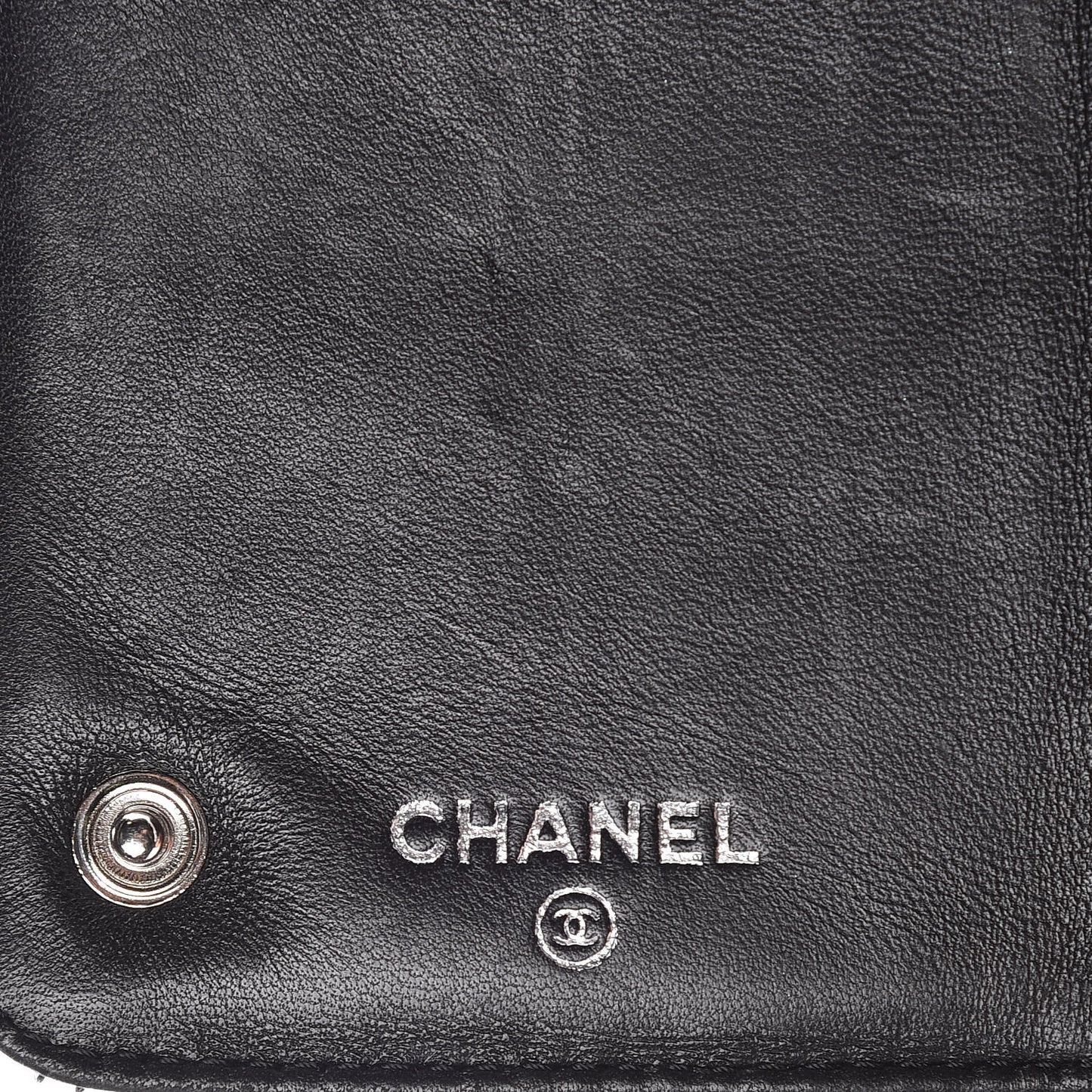Aged Calfskin Quilted Paris New York PNY Wallet Black