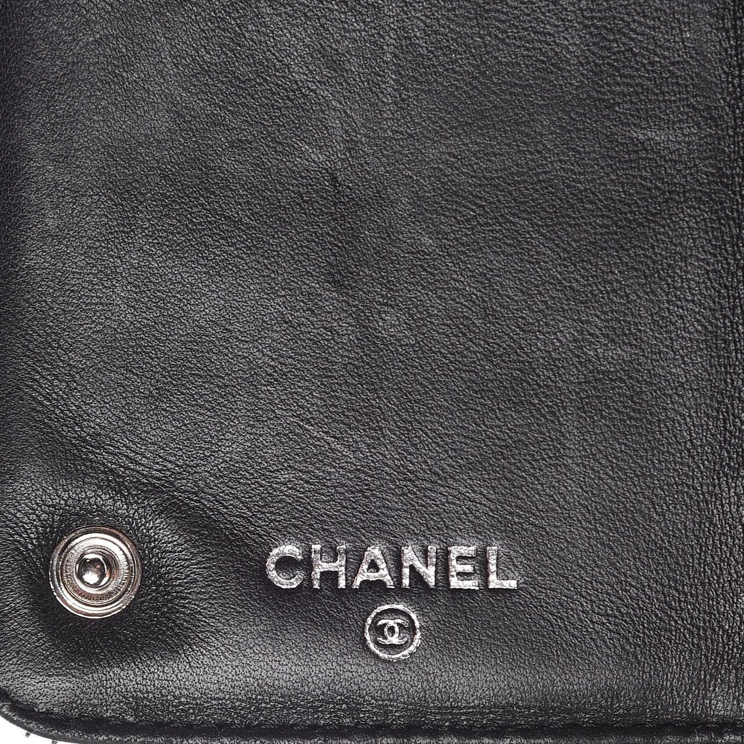 Chanel Aged Calfskin Quilted Paris New York PNY Wallet Black 7 of 11