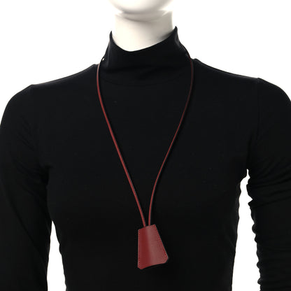 Hermes Swift Clochette Long Necklace Rouge H 2 of 5