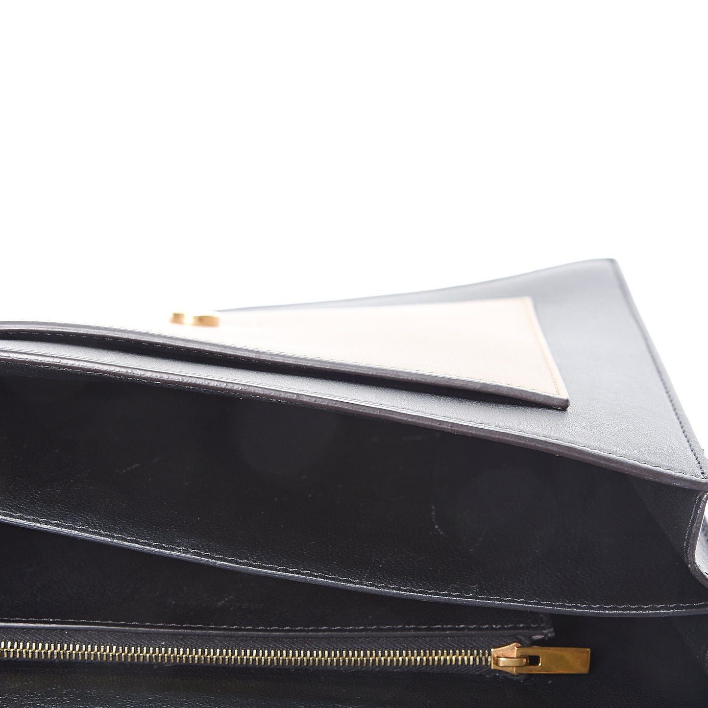 Smooth Calfskin Tri-Color Pocket Envelope Shoulder Bag Pink