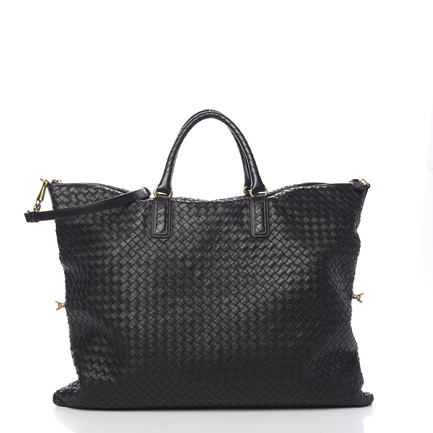 Bottega Veneta Nappa Intrecciato Medium Convertible Tote Black 5 of 13