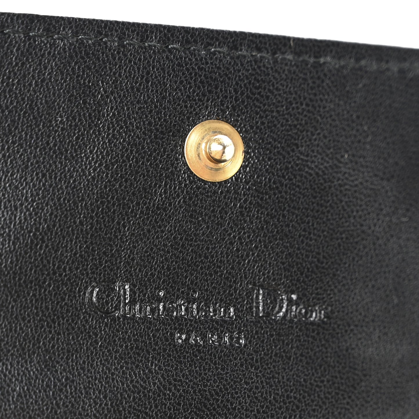 Lambskin Cannage Rendez-vous Chain Wallet Black