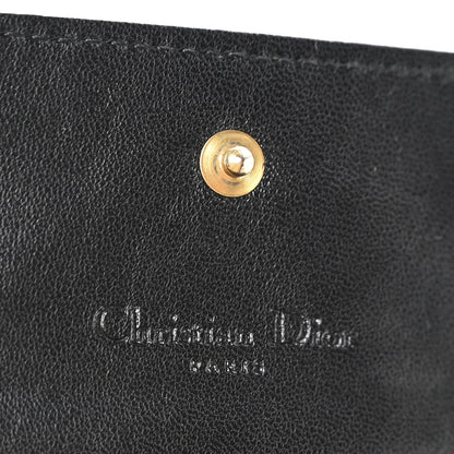 Christian Dior Lambskin Cannage Rendez-vous Chain Wallet Black 6 of 10