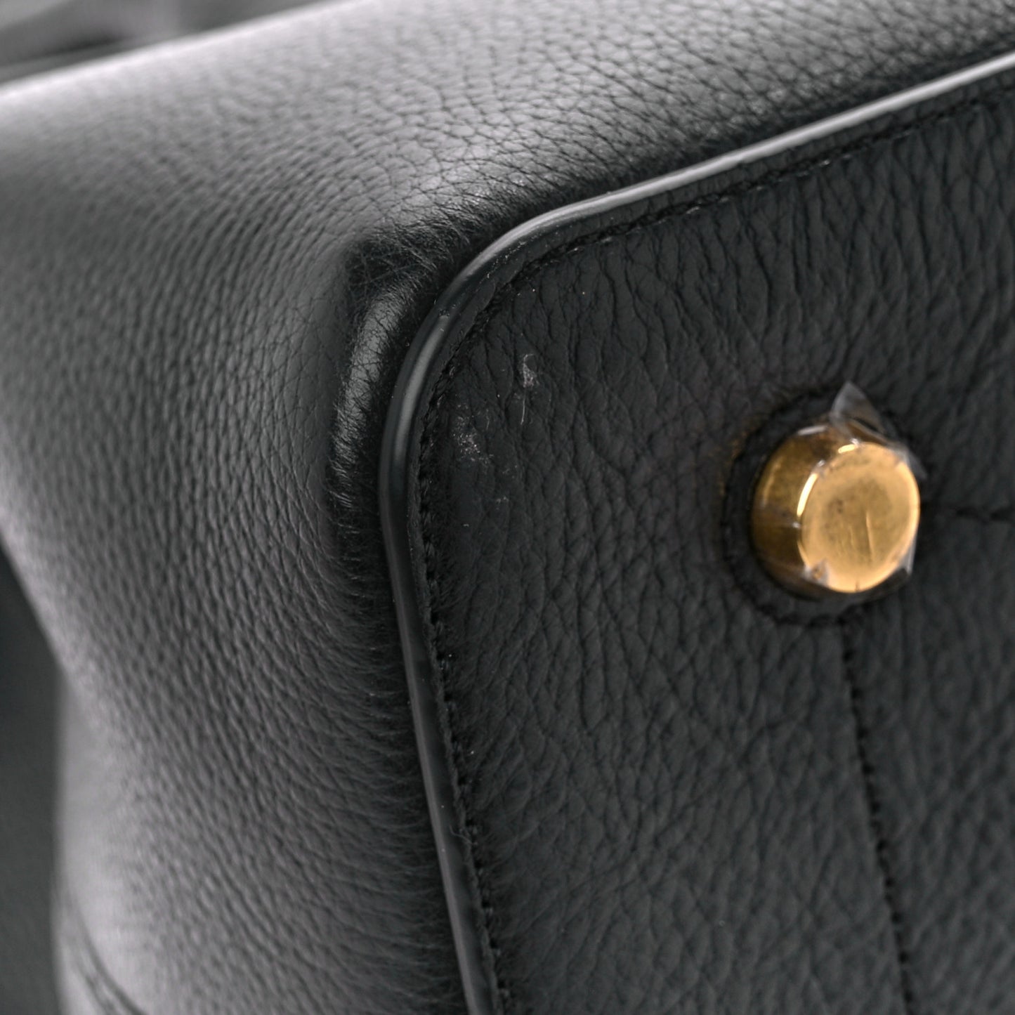 Small Classic Grain Calfskin Seaton Black