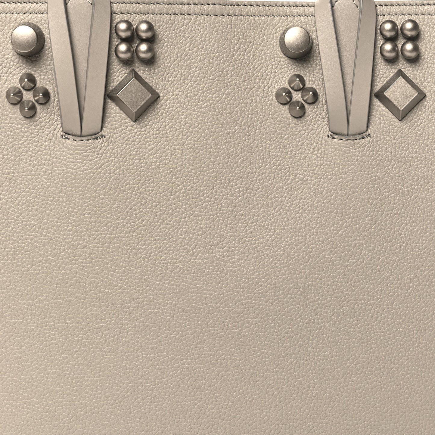 Calfskin Empire Spike Studded East West Cabata Tote Goose