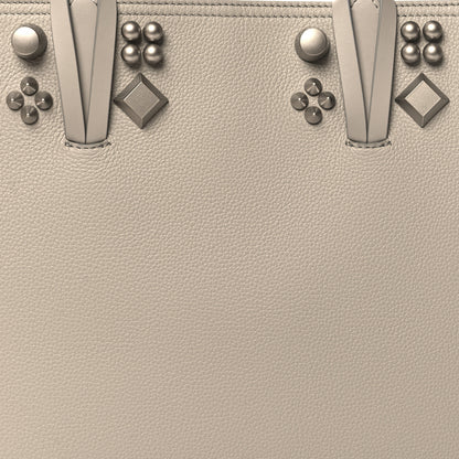 Christian Louboutin Calfskin Empire Spike Studded East West Cabata Tote Goose 8 of 10