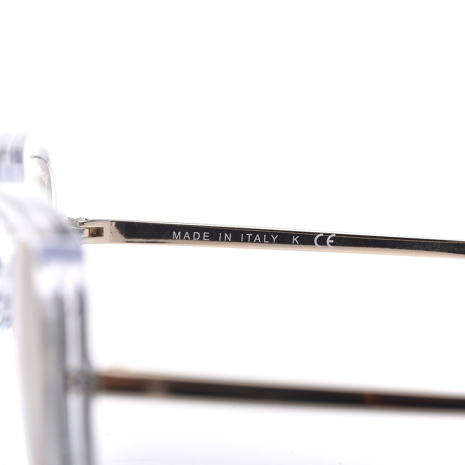 Chanel 18K White Gold Mirror Square Sunglasses 6051 Gold 6 of 8