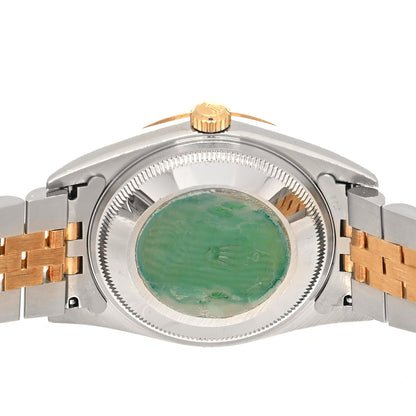 Rolex Stainless Steel 18K Yellow Gold 34mm Oyster Perpetual Date Watch Champagne 15223 4 of 4