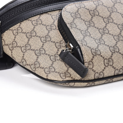 Gucci GG Supreme Monogram Belt Bag Black 8 of 9
