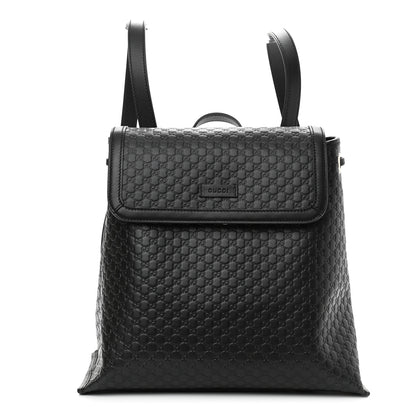 Gucci Microguccissima Drawstring Backpack Black 1 of 10