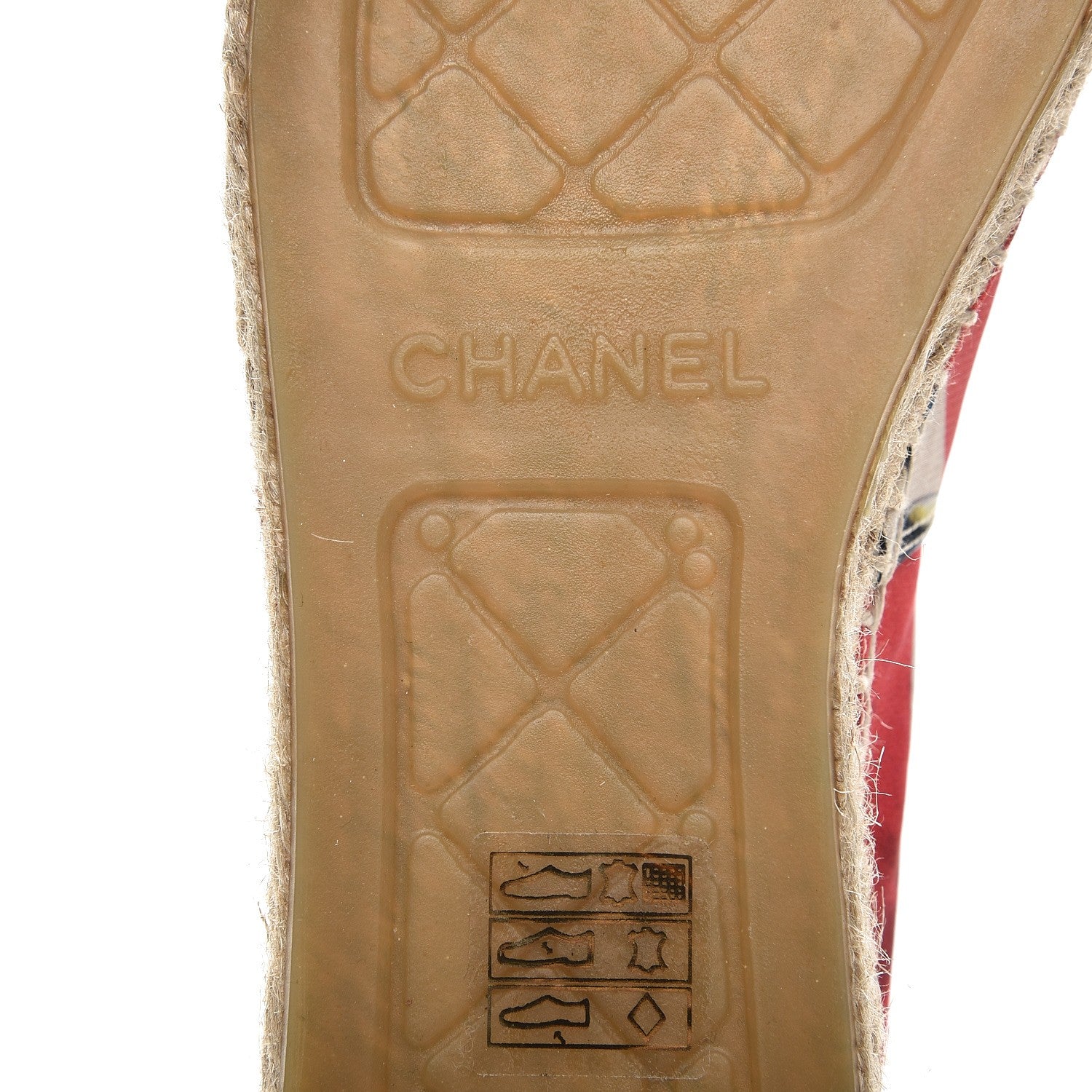 Chanel Fabric Patent CC Espadrilles 37 Multicolor Black 6 of 8
