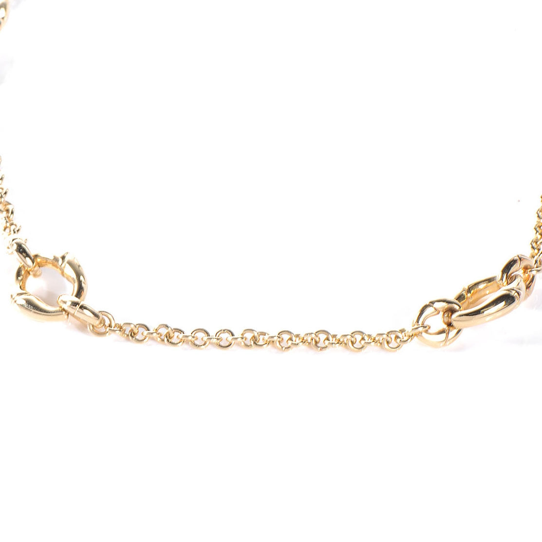 Gucci 18K Rose Gold Bamboo Chain Link Necklace 1 of 7