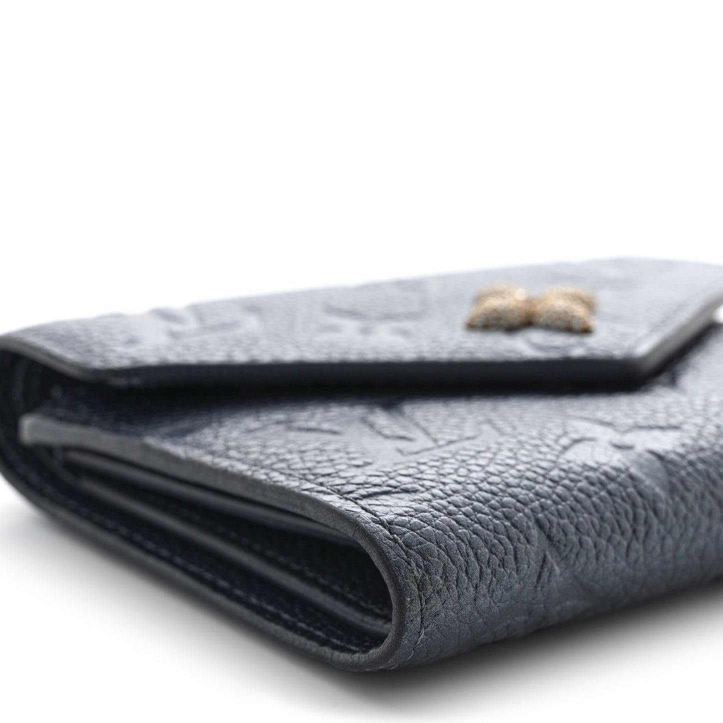 Empreinte Monogram Flower Victorine Wallet Navy Blue