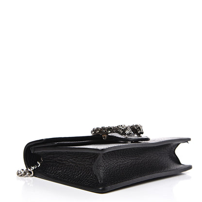 Gucci Calfskin Super Mini Dionysus Shoulder Bag Black 3 of 8