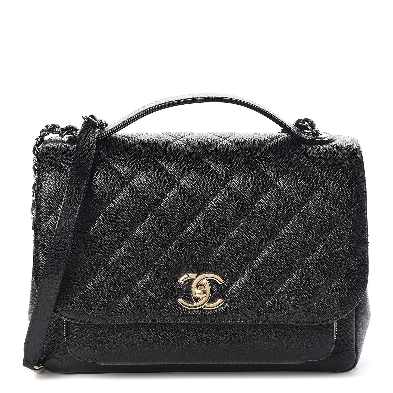 Chanel Caviar Quilted Large Business Affinity Flap Black 1 of 10
