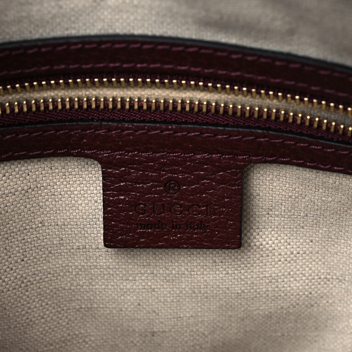 Gucci Monogram Textured Dollar Calfskin Small Horsebit 1955 Shoulder Bag Sahara Rubino Chardonnay 6 of 11