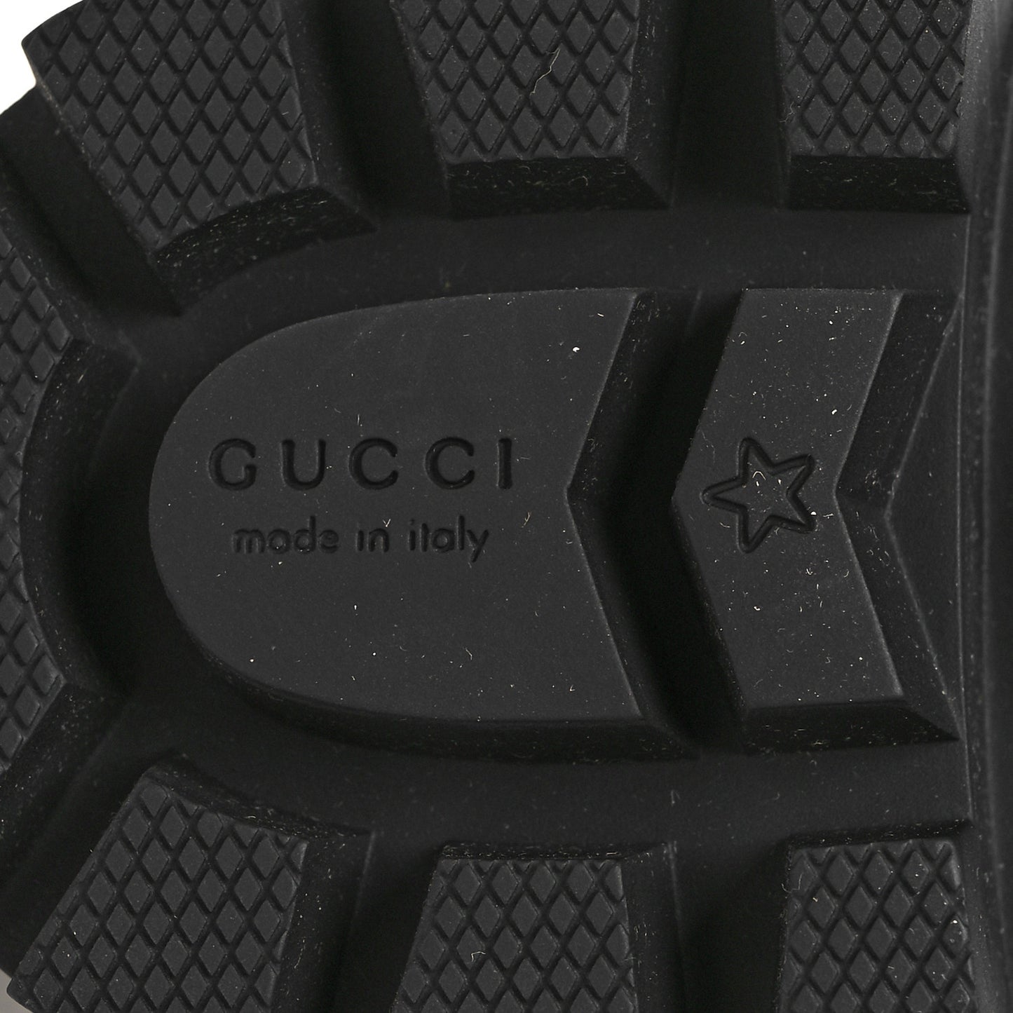 Nappa Frances GG Matelasse Platform Combat Boots 39 Black
