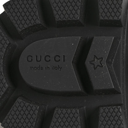 Gucci Nappa Frances GG Matelasse Platform Combat Boots 39 Black 7 of 9