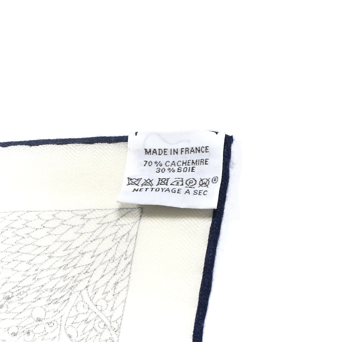 Cashmere Silk Retour a la Nature Shawl 140 White Black Multicolor