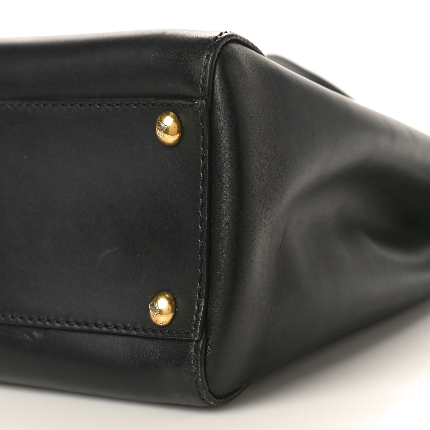 Vitello Morgan Fabric Jacquard Pequin Medium Peekaboo Iconic Satchel Black Tobacco
