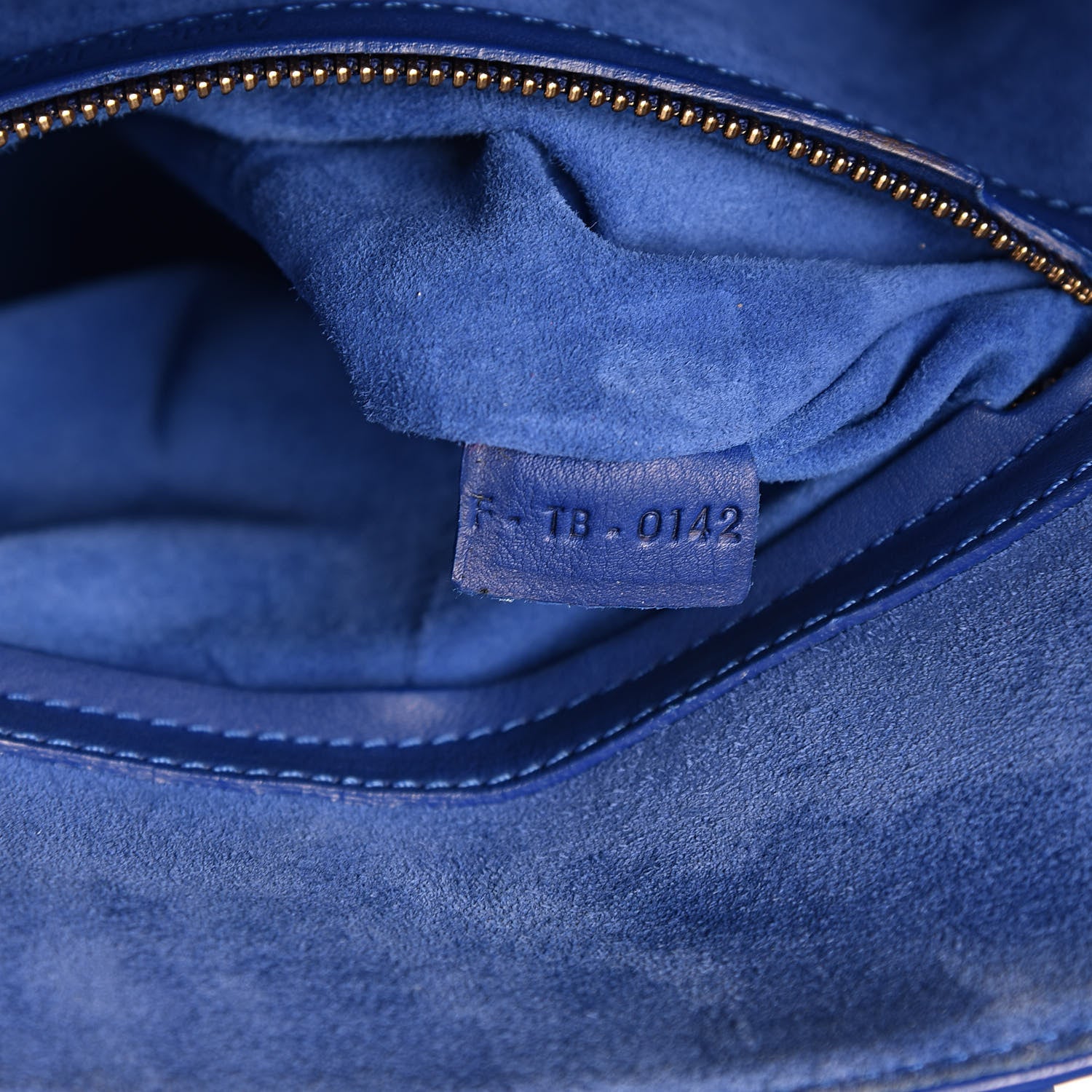 Celine Supple Calfskin Medium Phantom Luggage Royal Blue 7 of 10