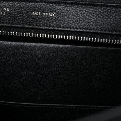 Celine Drummed Calfskin Suede Small Trapeze Black 10 of 15