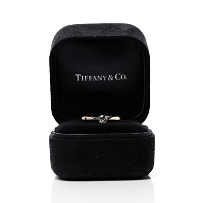 Tiffany 18K Rose Gold Platinum Diamond .22ct Harmony Solitaire Engagement Ring 52 6 5 of 5