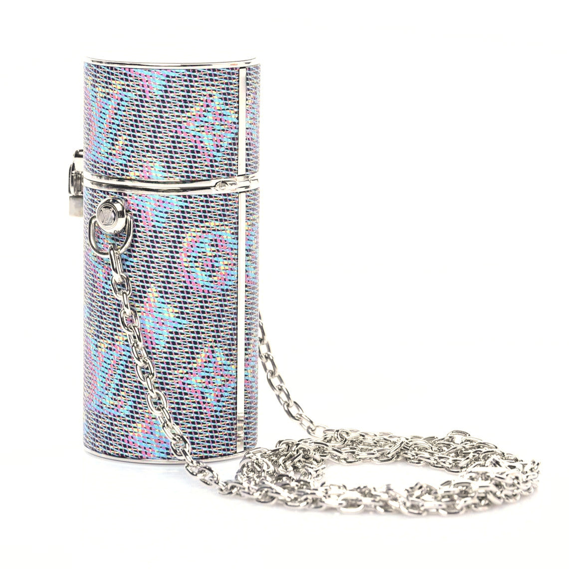 Monogram LV Pop Chain Lipstick Case Blue