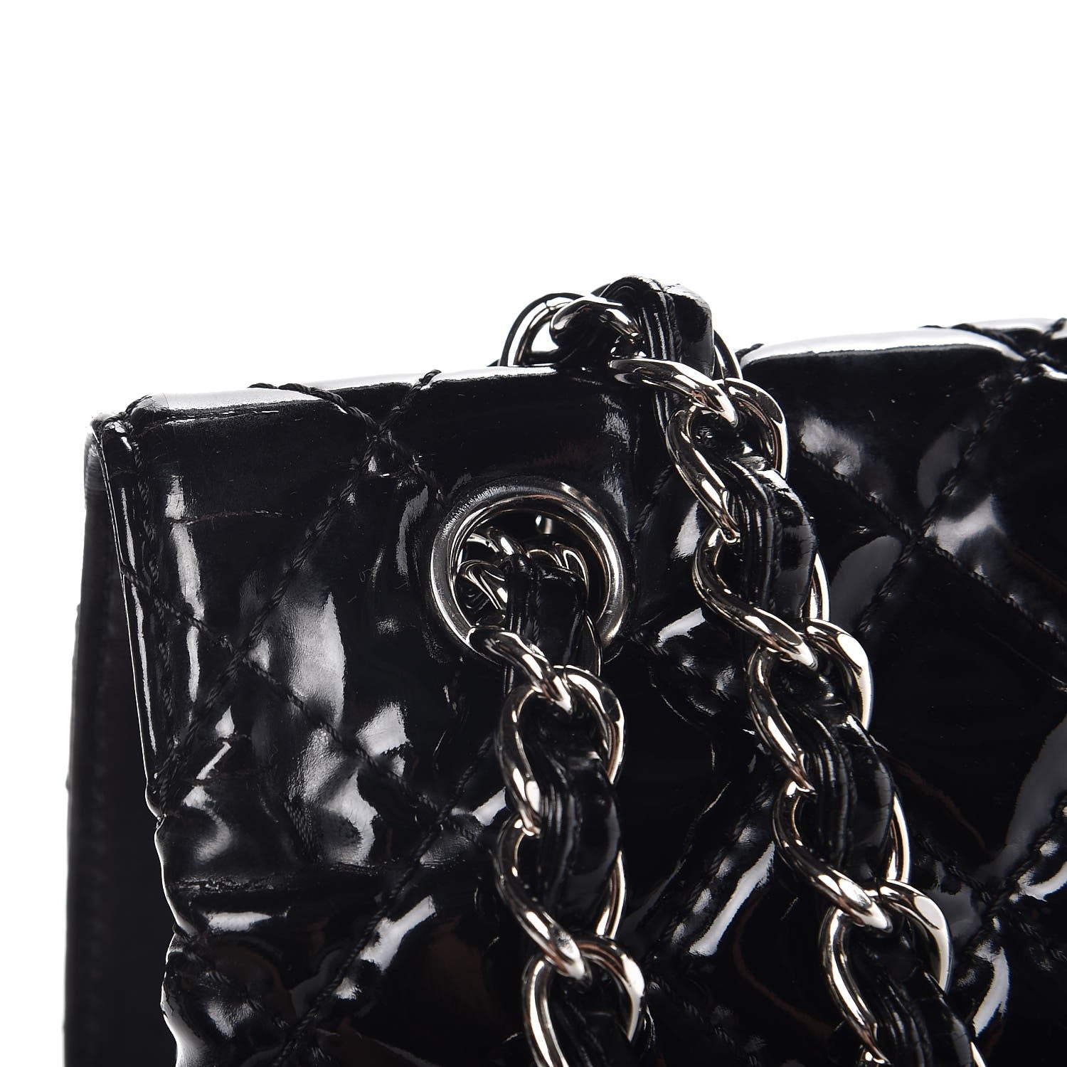 Chanel Vinyl Quilted In the Business Flap Bag Black 10 of 12