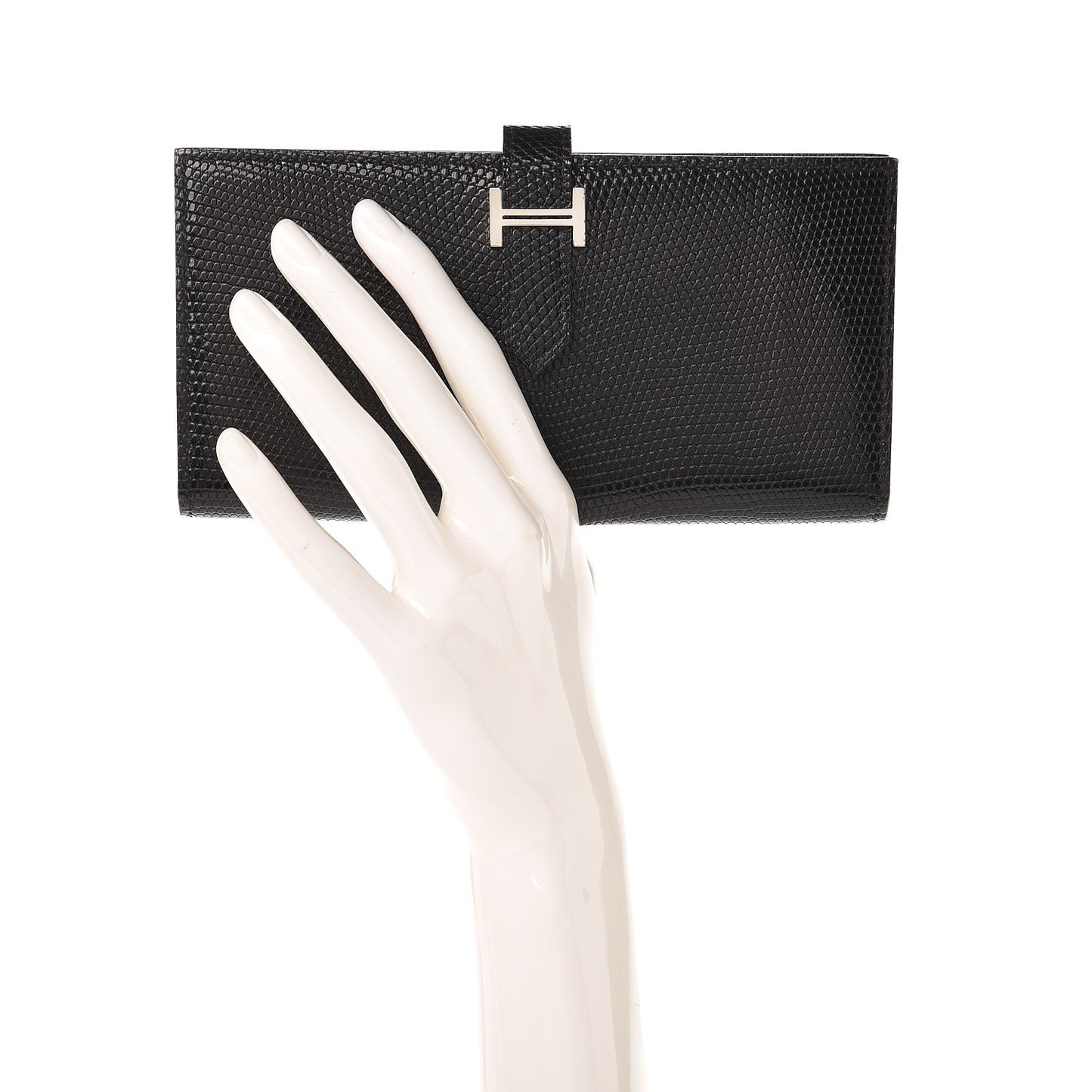 Lizard Bearn Gusset Wallet Black