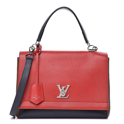 Louis Vuitton Calfskin Lockme II Top Handle Rubis Marine 1 of 10