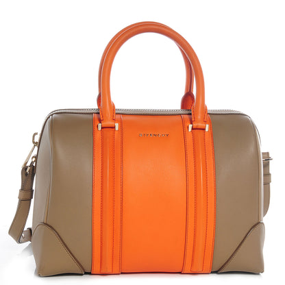 Givenchy Matte Calfskin Medium Bi-Color Lucrezia Beige Orange 1 of 10