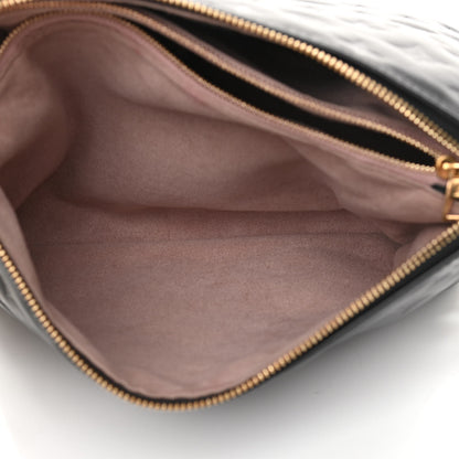Louis Vuitton Lambskin Embossed Monogram Coussin PM Black 7 of 11