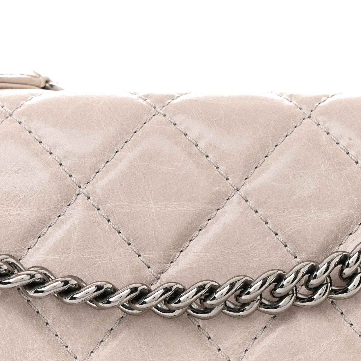 Chanel Glazed Calfskin Quilted Medium Lady Pearly Flap Light Beige 10 of 15