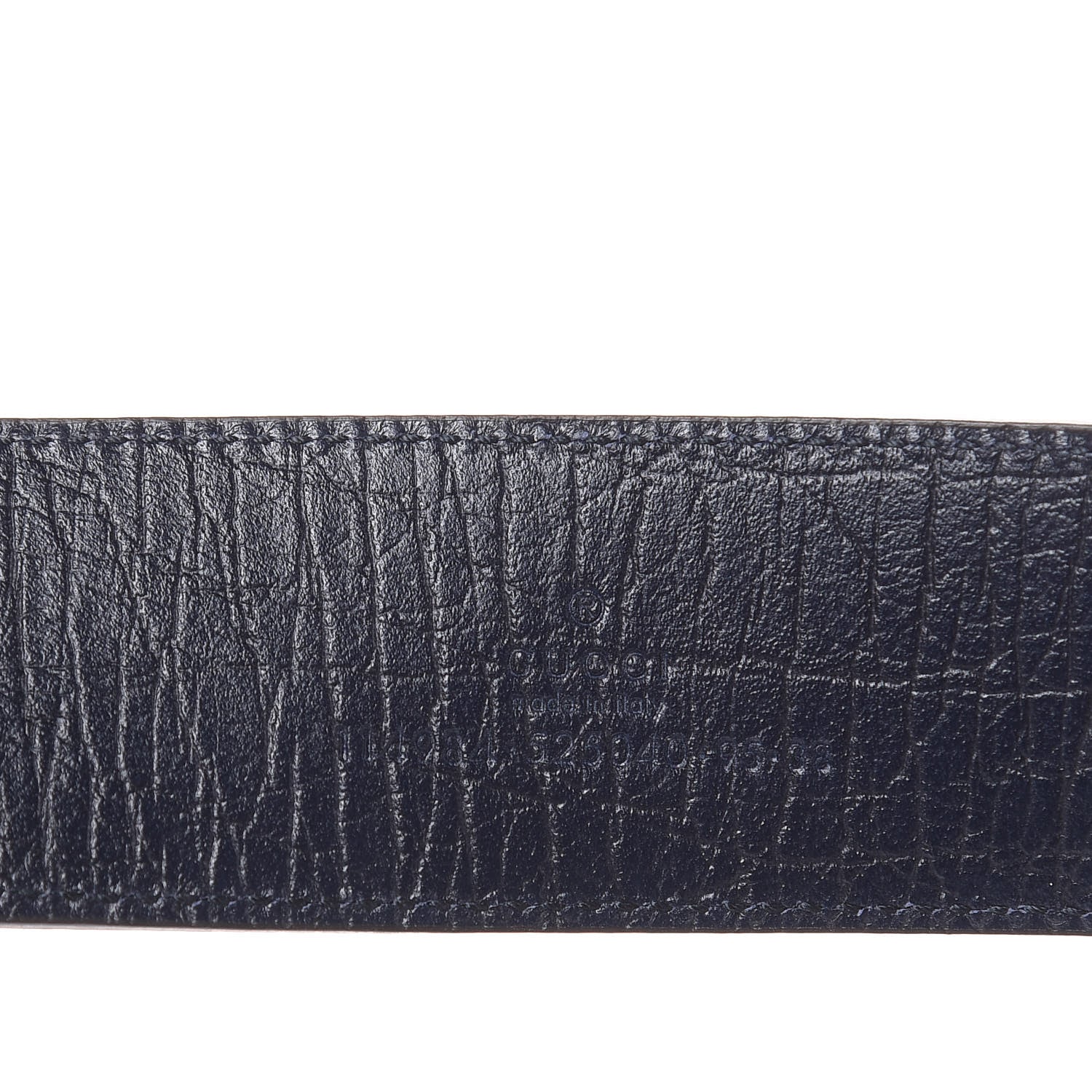 Gucci GG Plus Monogram Interlocking G Belt 95 38 Navy 6 of 7