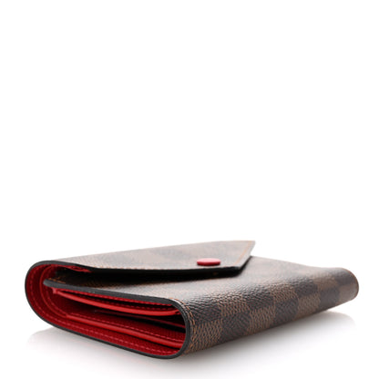 Louis Vuitton Damier Ebene Victorine Wallet Cherry 4 of 7