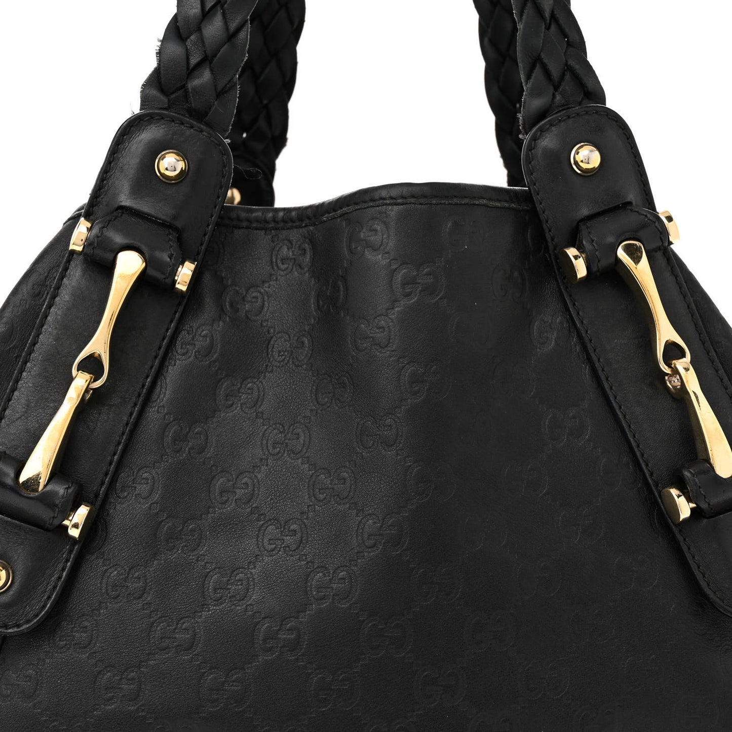 Guccissima Small Pelham Shoulder Bag Black