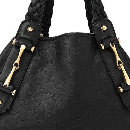 Gucci Guccissima Small Pelham Shoulder Bag Black 8 of 20