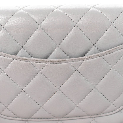 Chanel Lambskin Quilted Wallet On Chain WOC Grey 18 of 19