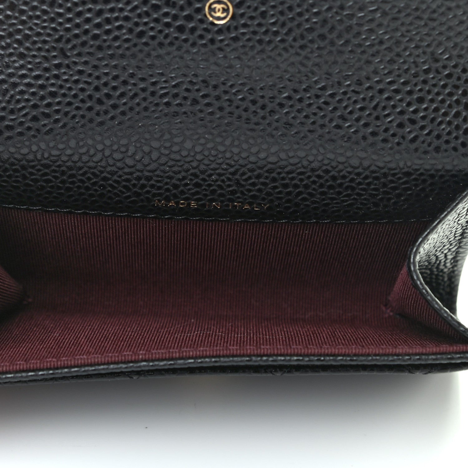 Chanel Caviar Quilted Flap Card Holder Wallet Black 5 of 8