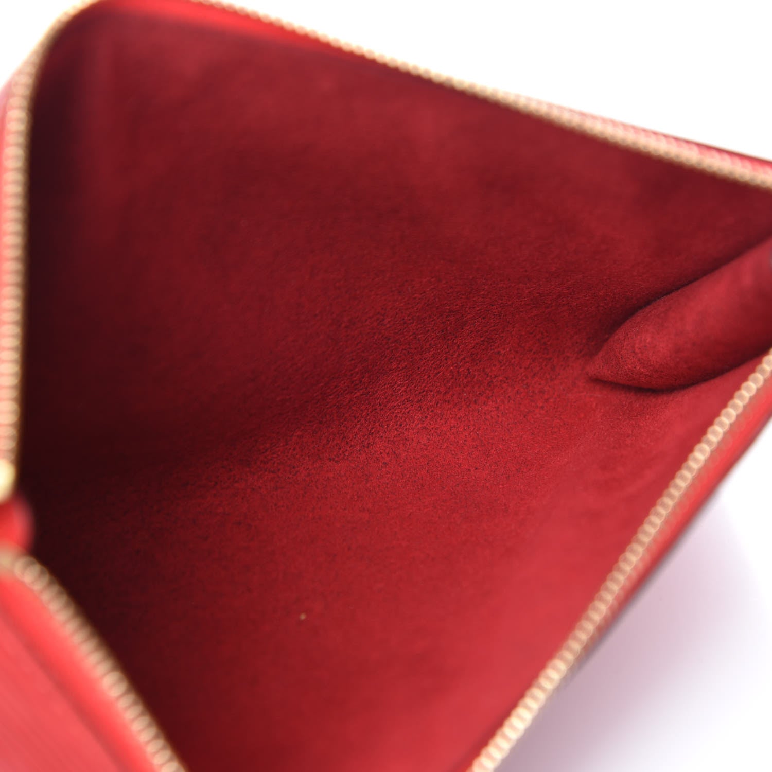 Louis Vuitton Epi Pochette Accessories 24 Castillan Red 8 of 9
