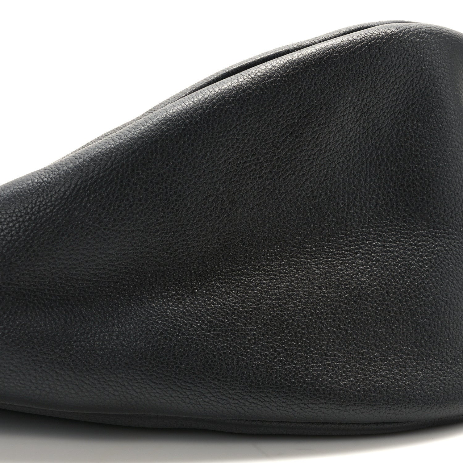 The Row Grained Calfskin Large Slouchy Banana Bag Black 8 of 9
