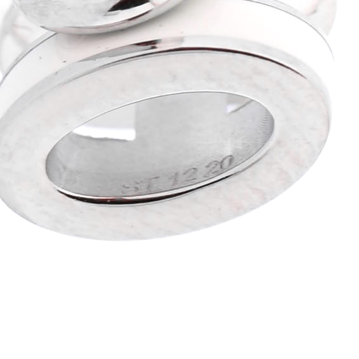 Palladium Lacquered Pop H Earrings White
