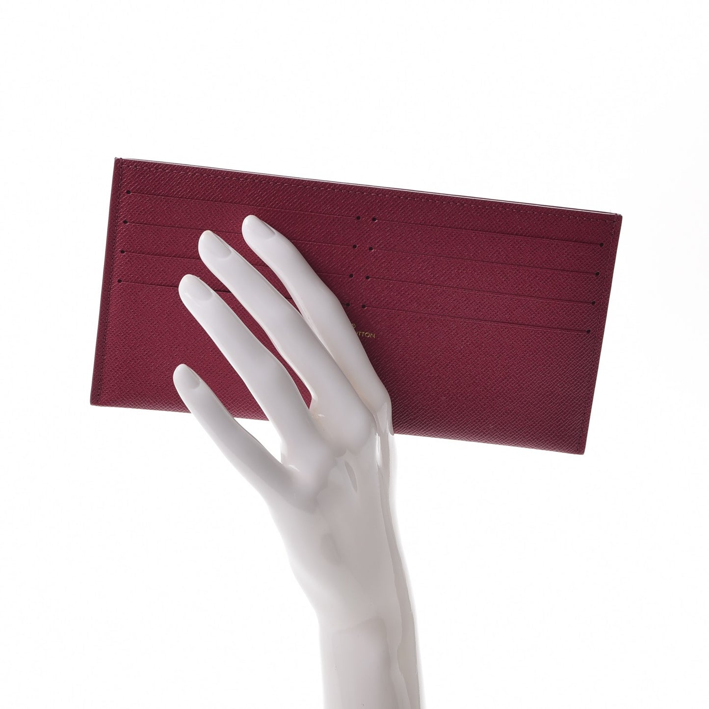 Calfskin Felicie Card Holder Insert Fuchsia