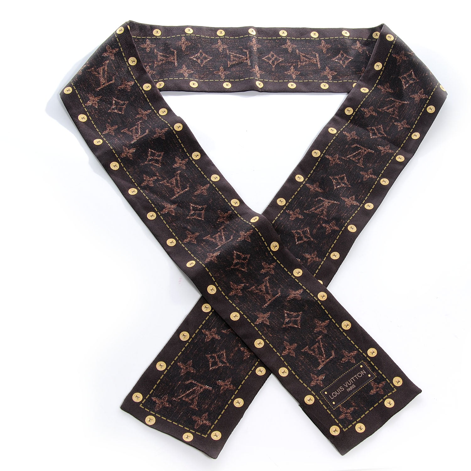 Louis Vuitton Silk Monogram Scarf Bandeau 1 of 5