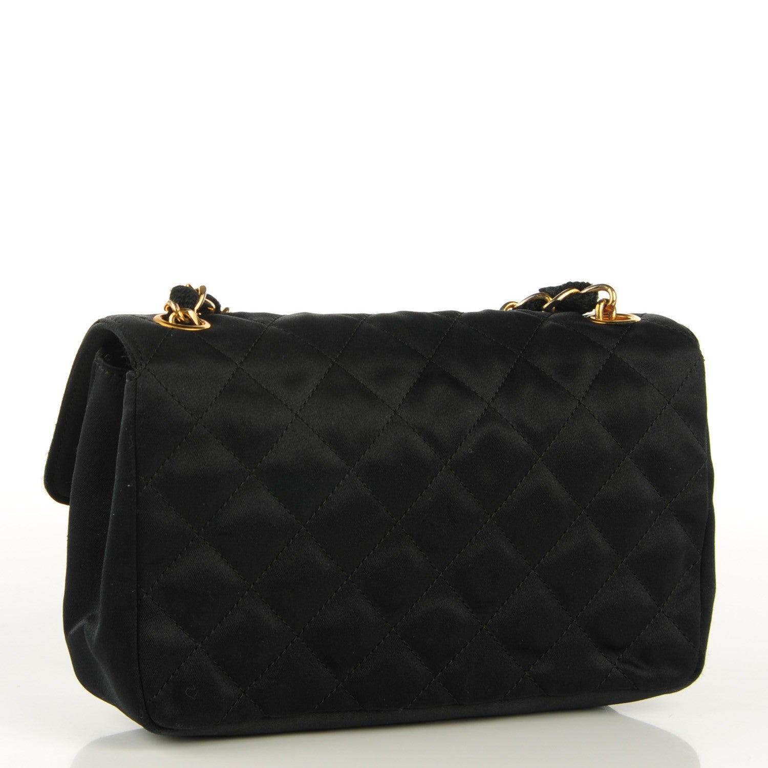 Chanel Satin Quilted Extra Mini Flap Black 3 of 8