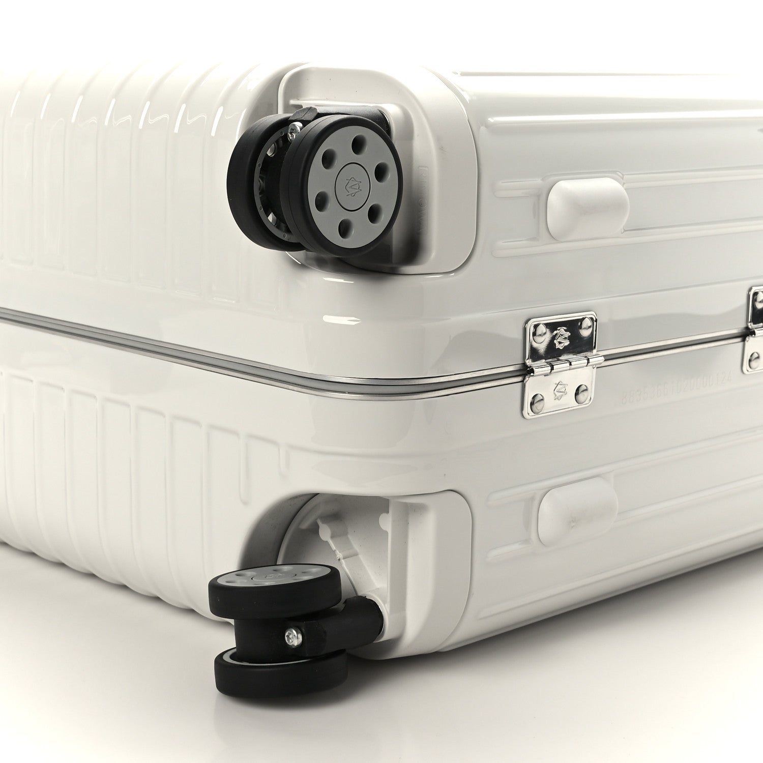 Rimowa Gloss Polycarbonate Aluminum Hybrid Cabin White 7 of 7