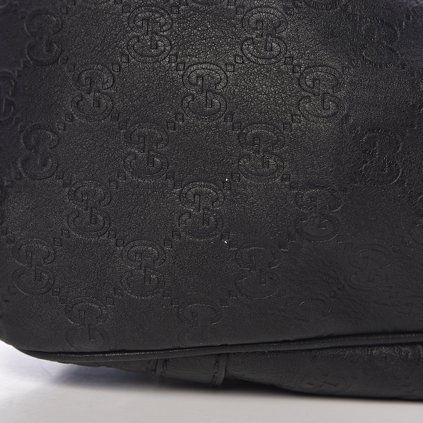 Guccissima Medium GG Twins Shoulder Bag Black