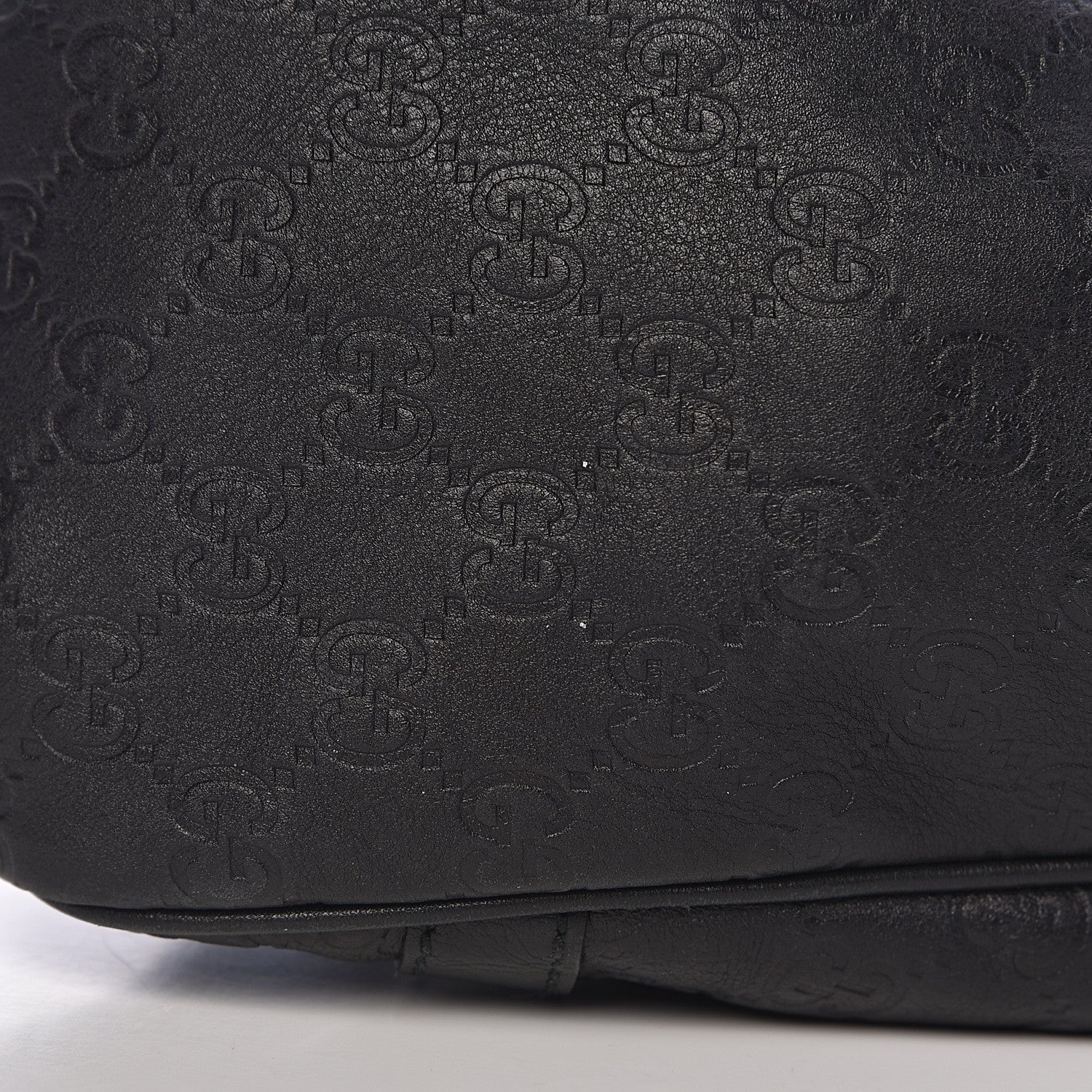 Gucci Guccissima Medium GG Twins Shoulder Bag Black 11 of 12