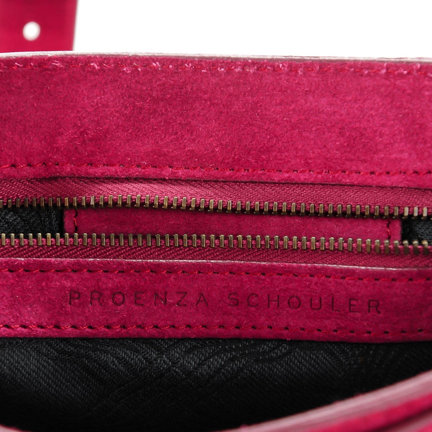 Suede PS1 Pochette Clutch Raspberry